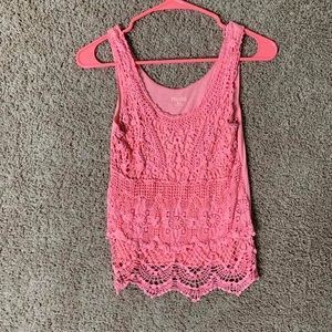 Lace tank top